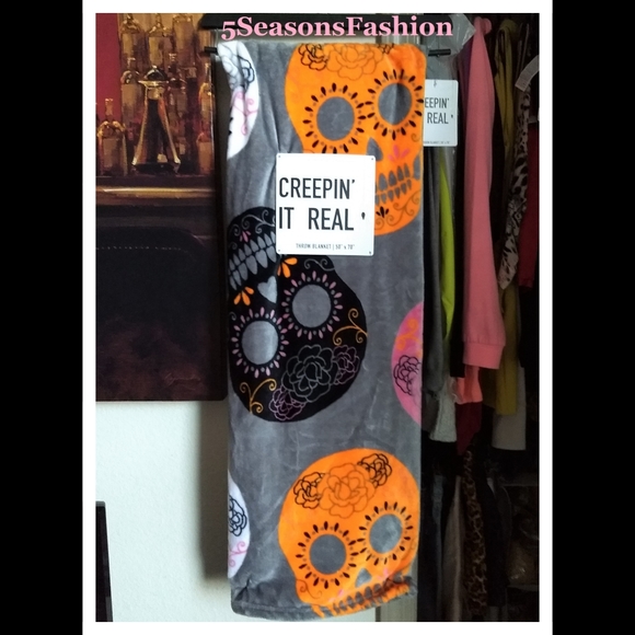 Other - 🚩LAST ONE Luxe Plush Throw Sugar Skulls Blanket